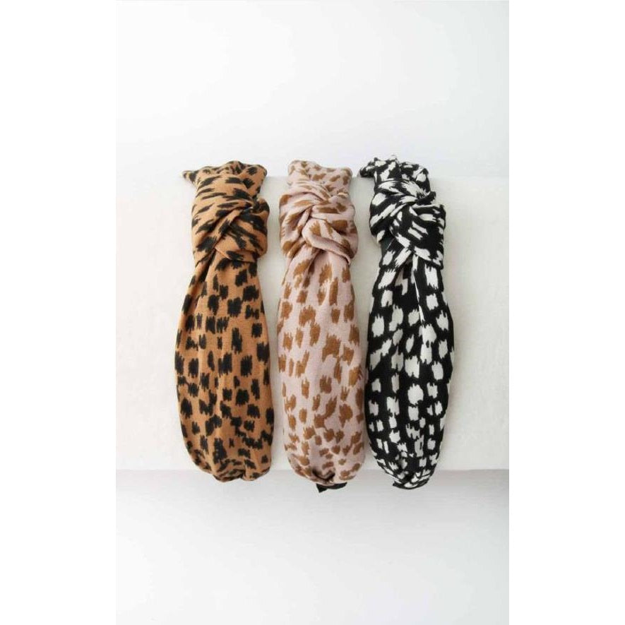 Leopard Knot Headband