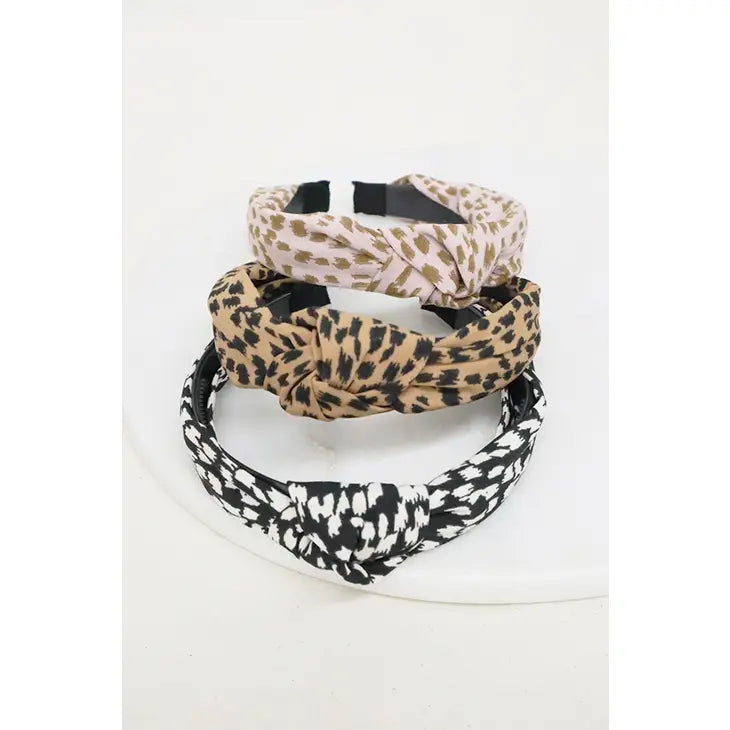 Leopard Knot Headband