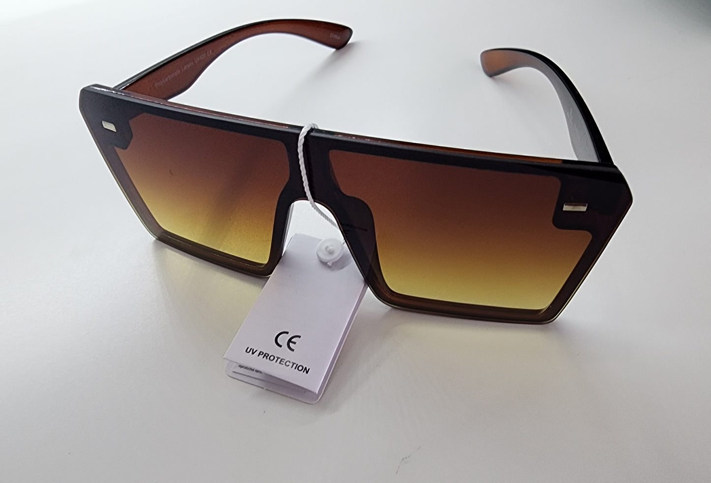 Flat Top Shield Sunglasses