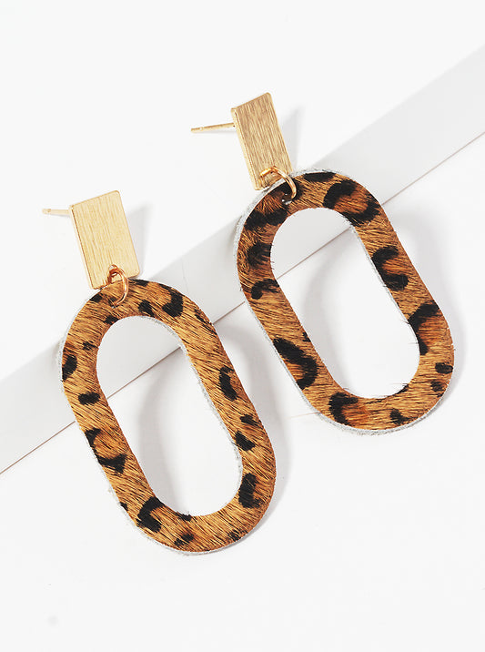 Leopard Print Earrings