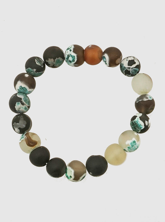 Semi-Precious Natural Stone Stretch Bracelet