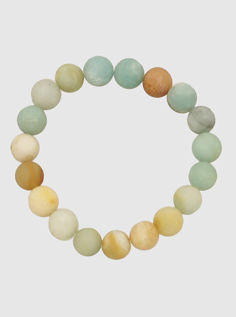 Semi-Precious Natural Stone Stretch Bracelet